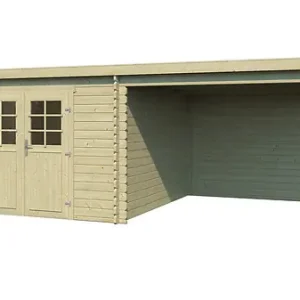 Meilleur Prix Abri jardin bois Elody extension - L.601xH.205xP.319cm LASITAMAJA