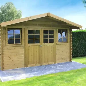 Haute Qualité Abri de jardin bois Dole - L.388xH.239xP.298cm SOLID