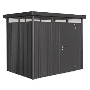 Abri jardin acier HighLine H2 - Gris - L.275xH.222xP.195cm BIOHORT Prix Choc