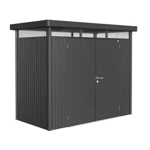 Acheter En Ligne Abri jardin métal HighLine H1 double - L.275xH.222xl.155cm BIOHORT