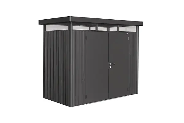 Acheter En Ligne Abri jardin métal HighLine H1 double - L.275xH.222xl.155cm BIOHORT