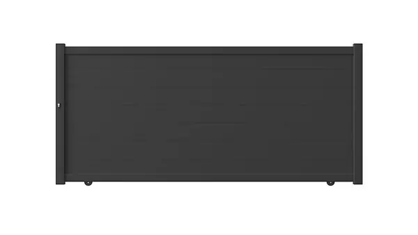 Portail coulissant alu Opal - Gris 7016STR - H.1778xL.3750mm ELSEALU Acheter En Ligne