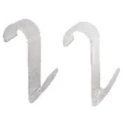 Prix Cassé Crochet transparent pour sèche serviette tube rond par 2