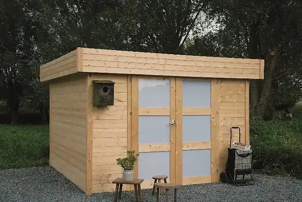 Abri de jardin bois Odense - Bois - L.342xH.232xP.342cm SOLID Offre Spéciale