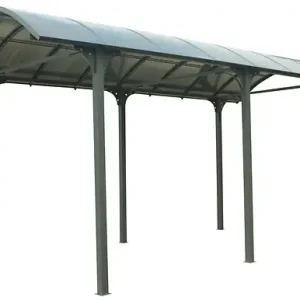 Vente Flash Carport aluminium - Gris anthracite - L.760xl.362xH.360cm HABRITA