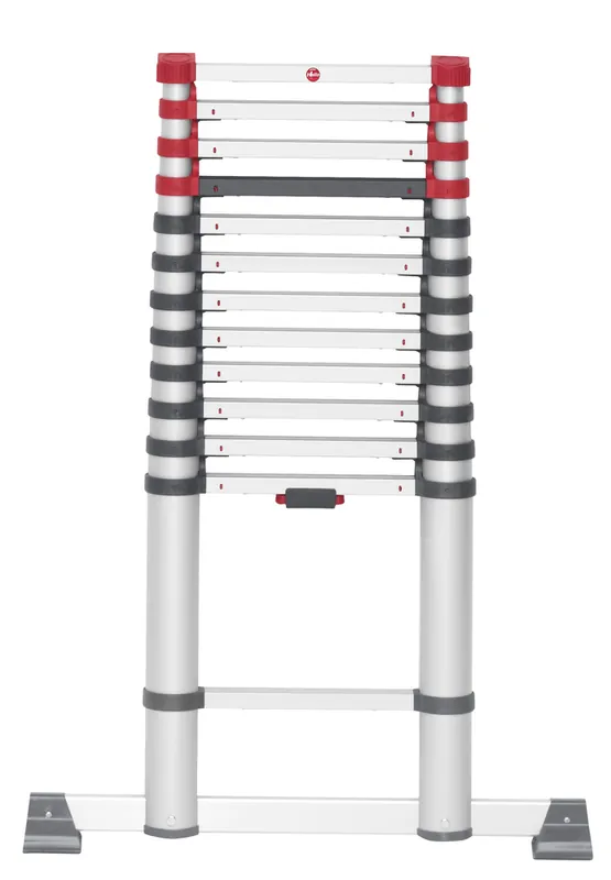 Offre Du Jour Echelle télescopique Selekta aluminium 3.80 m HAILO