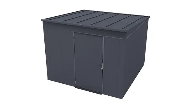 Must-Have Abri de jardin en métal Gary T9 - Anthracite - L.292xP.298,2cm WEKA