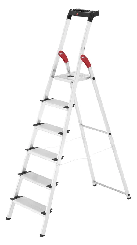 Escabeau XXL 6 marches aluminium HAILO Offre Limitée