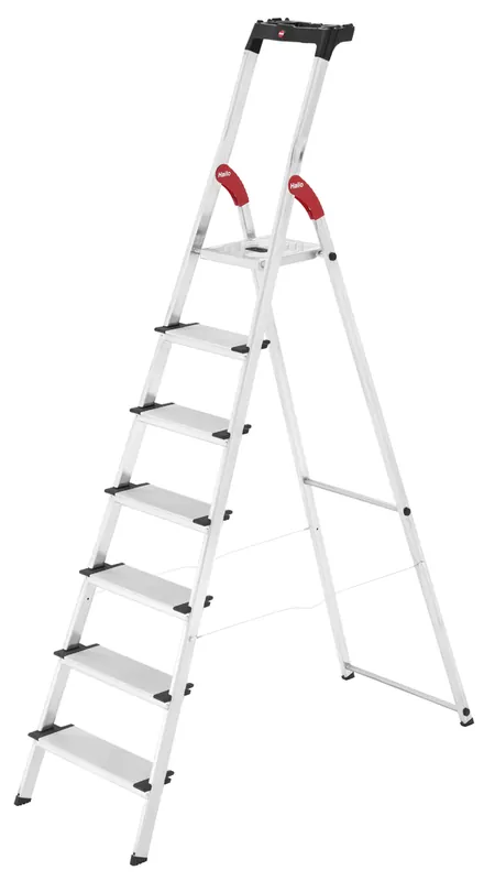 Livraison Express Escabeau XXL 7 marches aluminium HAILO