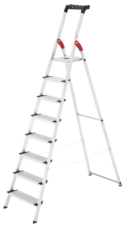 Jusqu'à Épuisement Des Stocks Escabeau XXL 8 marches aluminium HAILO
