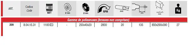 Tour à bois 1200mm 1500W + piètement en fonte TAB120 Leman Vente Directe