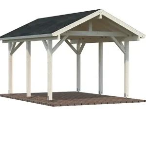 Super Prix Carport bois double pente Robert - L.361xH.301xP.514cm PALMAKO