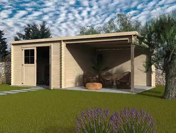 Petit Prix Abri de jardin Eden en bois - 8.16m² DECOR ET JARDIN