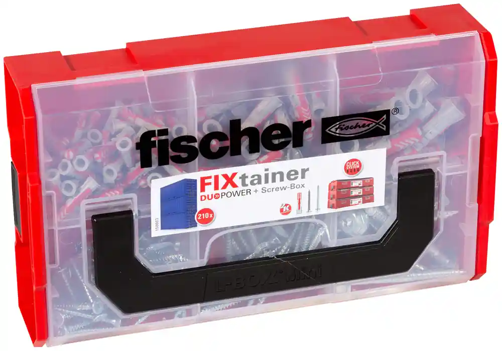Coffret FIXtainer 105 pièces DUOPOWER + Vis FISCHER Super Prix