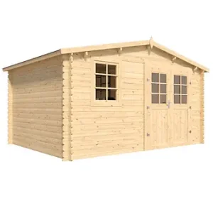 Prix Choc Abri de jardin bois Vallo SU - L.398xH.225.5xP.398cm CERLAND