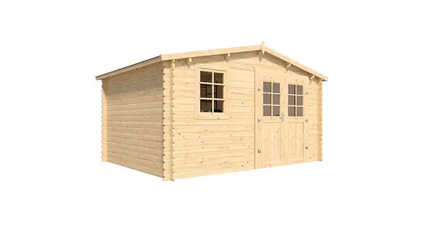 Prix Choc Abri de jardin bois Vallo SU - L.398xH.225.5xP.398cm CERLAND