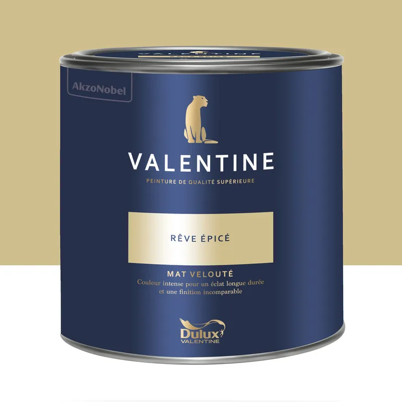 Peinture Valentine Mat Velouté Rêve Épicé 2 L - DULUX VALENTINE Offre Limitée