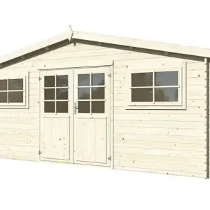 Affaire À Saisir Abri de jardin en bois Luxembourg 2 - L.526xP.384xH.247cm WHITE WOOD