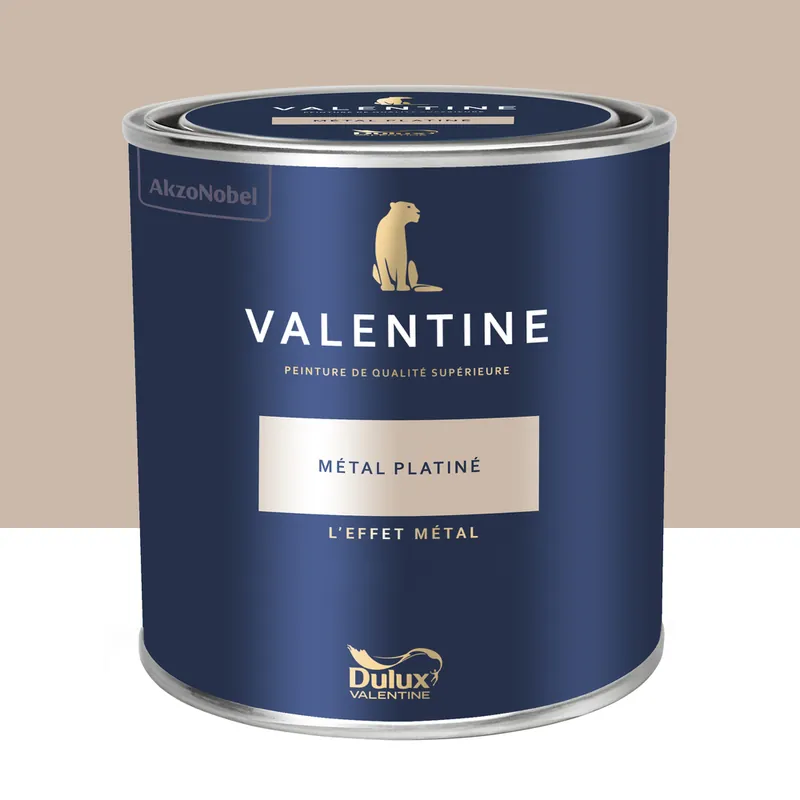 Promotion Saisonnière Peinture Valentine Mat Velouté Métal Platiné 1 L - DULUX VALENTINE