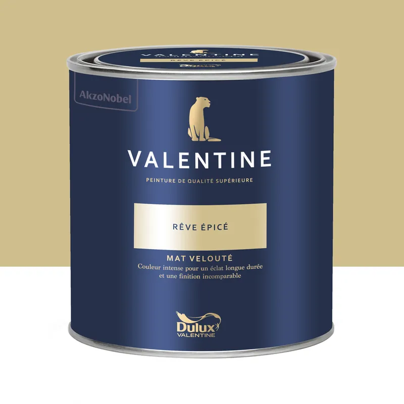 Peinture Valentine Mat Velouté Rêve Épicé 0,5L - DULUX VALENTINE Offre Spéciale