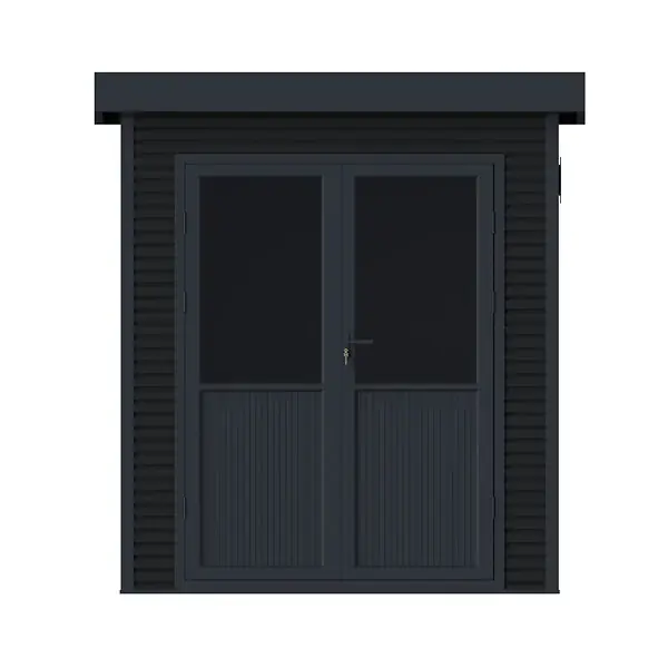 Abri de jardin bois composite Onyx 22 - L.223xP.225xH.237cm CHALET & JARDIN Quantité Limitée