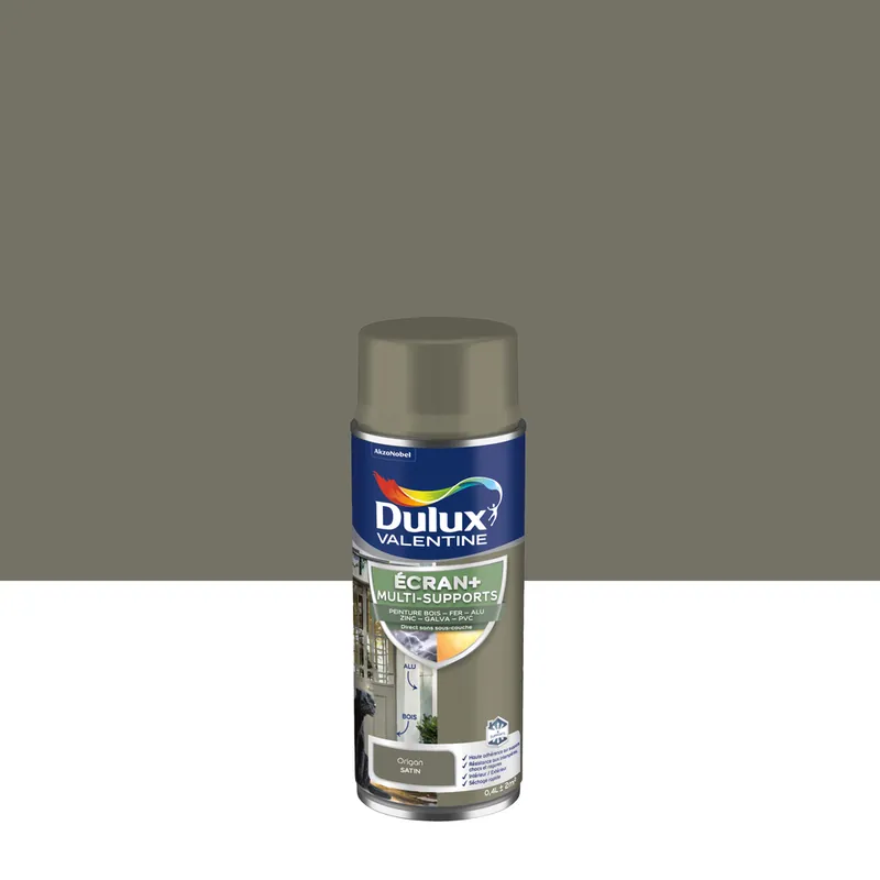 Meilleur Choix Peinture aérosol Ecran+ Multi-supports Dulux Valentine Satin Origan 0,4 L