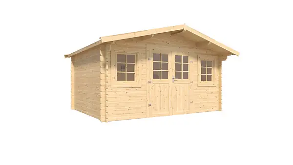 Abri de jardin bois STELO SU - Marron - L.400xP.335xH.230cm CERLAND Achetez Aujourd'hui