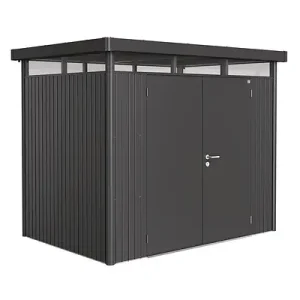 Livraison Express Abri de jardin métallique HighLine H2 - L.275xH.195xP.222cm BIOHORT