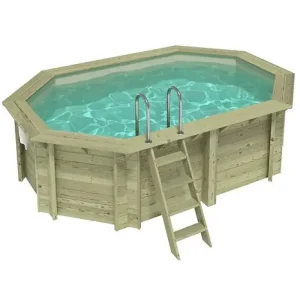 Piscine hors sol en bois NEMO 4.3 x 3 - H.1.18 m, sable, fixations à sceller - BAS7302OSPI3 ALTANKA Bon Plan
