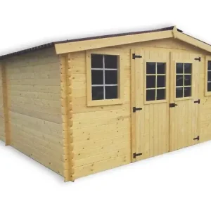 Abri de jardin en bois Baron - L.400xP.500xH.207cm HABRITA Pas Cher