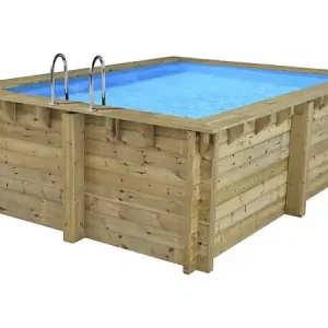 Expédié Aujourd'hui Piscine bois rectangle " Caimans 140 " - 4.10 x 3.00 x 1.39 m HABITAT ET JARDIN