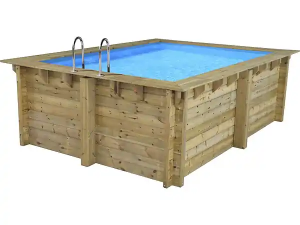 Expédié Aujourd'hui Piscine bois rectangle " Caimans 140 " - 4.10 x 3.00 x 1.39 m HABITAT ET JARDIN