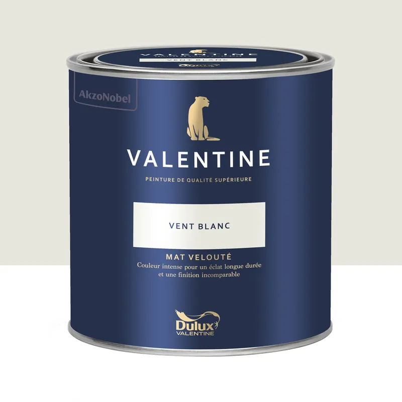 Peinture Valentine Mat Velouté Vent Blanc 0,5L - DULUX VALENTINE Meilleure Vente