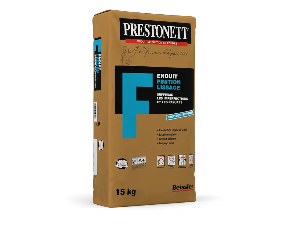 Enduit de lissage en poudre type F 15 KG PRESTONETT Promotion