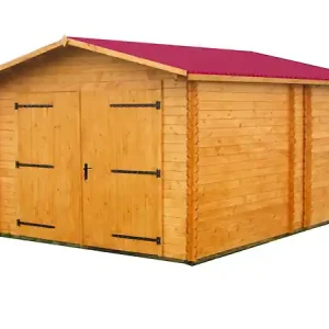 Vente Directe Garage en bois - 17.16m² - L.3.70xH.2.43xP.5.67m HABRITA
