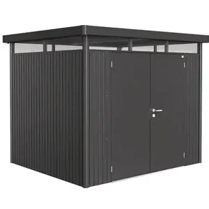 Abri de jardin métal HighLine H3 - L.275xH.222xP.235cm BIOHORT Usine Directe