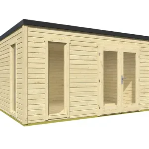 Satisfait Ou Remboursé Abri de jardin en bois PARLERMO 4 - L.390xH.185xP.300cm LASITAMAJA
