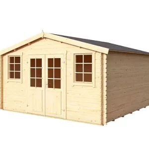 Abri de jardin bois WELS 4 - L.390xl.390cm LASITAMAJA Livraison Express