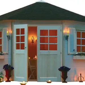Meilleure Vente Abri de jardin bois Nancy S8207 - L.490xH.282xP.346cm SOLID