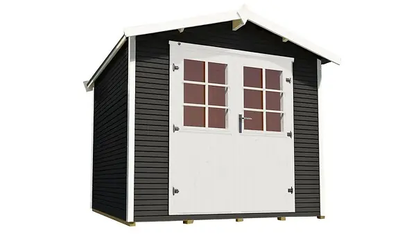 Abri de jardin en bois Wekaline 218 T4 - Anthracite - L.320xP.329cm Super Prix