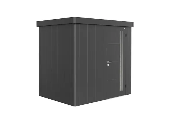 Quantité Limitée Abri acier Neo 1B 230 - Gris foncé - L.236xH.222xP.180cm BIOHORT