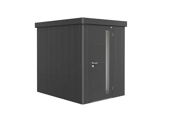 Usine Directe Abri jardin acier Neo 2A - Gris foncé - L.180xH.222xP.236cm BIOHORT
