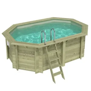 Piscine hors sol en bois NEMO 4.3 x 3 - H.1.31 m, sable, fixations à visser - BAS7303OSPL3 ALTANKA Petit Prix