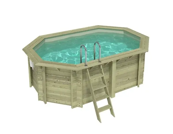 Piscine hors sol en bois NEMO 4.3 x 3 - H.1.31 m, sable, fixations à visser - BAS7303OSPL3 ALTANKA Petit Prix