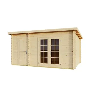 Nouveauté Abri de jardin en bois massif BELMONT2 - 14.83m² LASITAMAJA