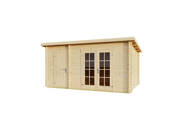 Nouveauté Abri de jardin en bois massif BELMONT2 - 14.83m² LASITAMAJA