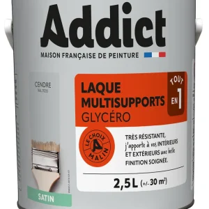 Expédition Rapide Laque Multisupports Satin 2.5 L cendre Ral 7035 ADDICT