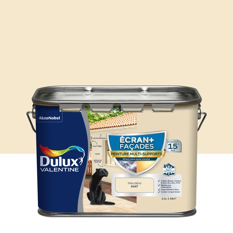 Promotion Saisonnière Peinture Ecran+ Façades Multi-supports Mat Meulière 2,5 L - DULUX VALENTINE