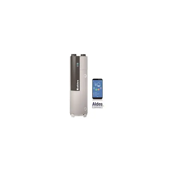 Réduction Chauffeeau Thermodynamique Tflow Hygro 200 L Fan Connecté Maison Individuelle ALDES