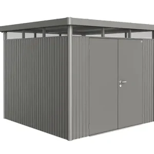 Abri jardin acier HighLine H4 - L.275xH.222xP.275cm BIOHORT Réduction